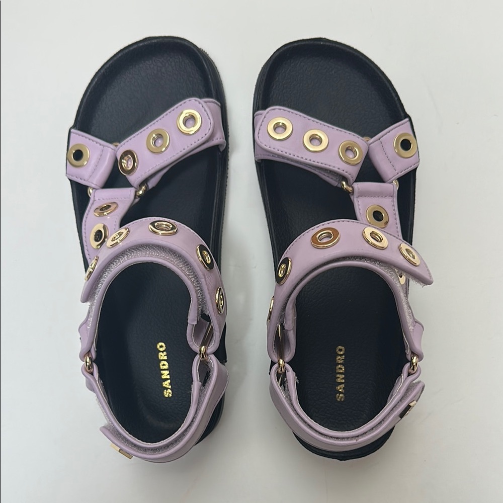 Sandro • Lilac Leather Sandals